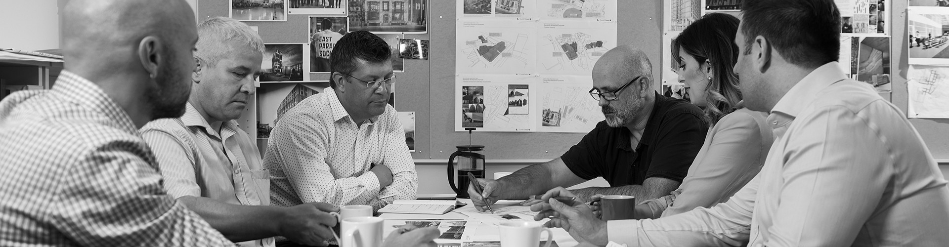 The Cunniff Design team, architectural studio based in Leeds