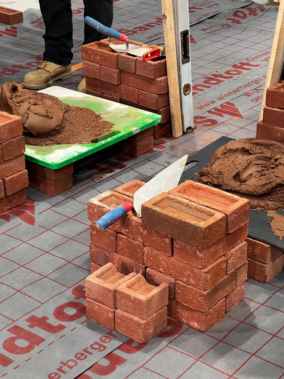 Cunniff Design, brick laying course