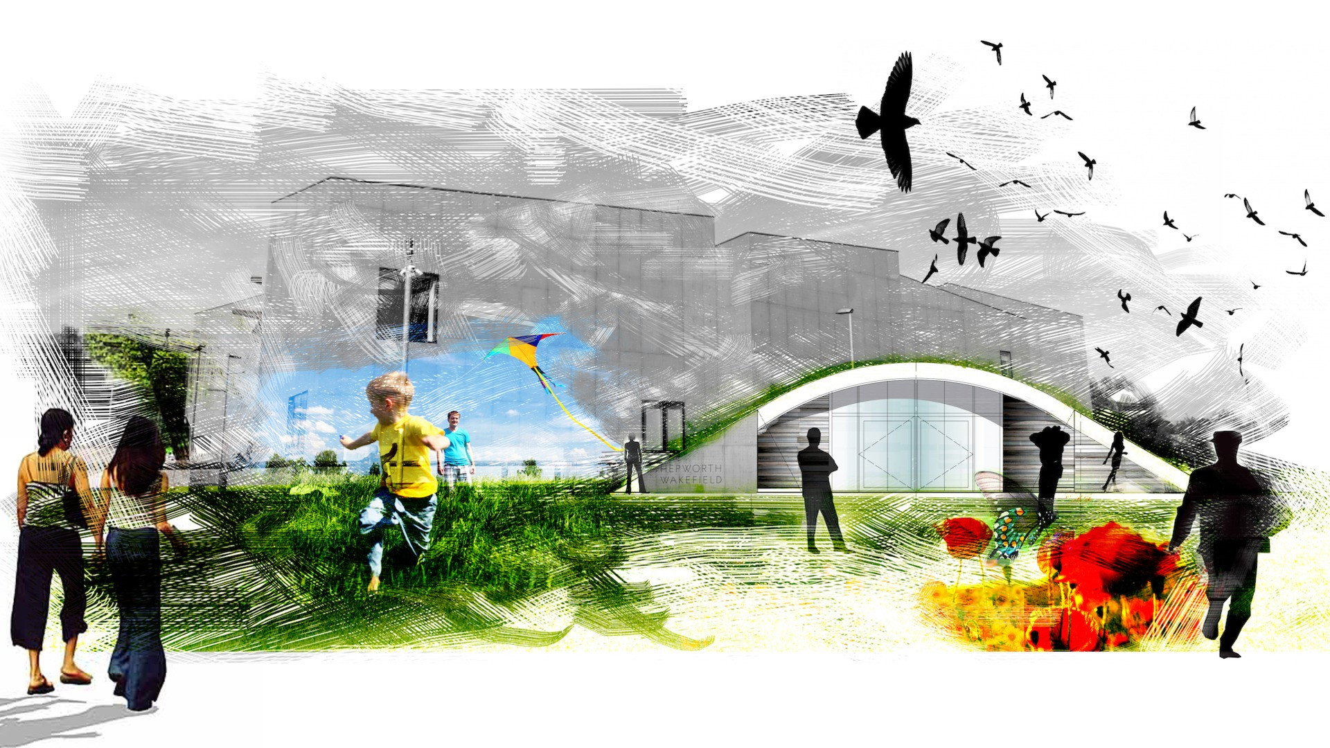 Garden room competition entered by Cunniff Design for the Hepworth Gallery