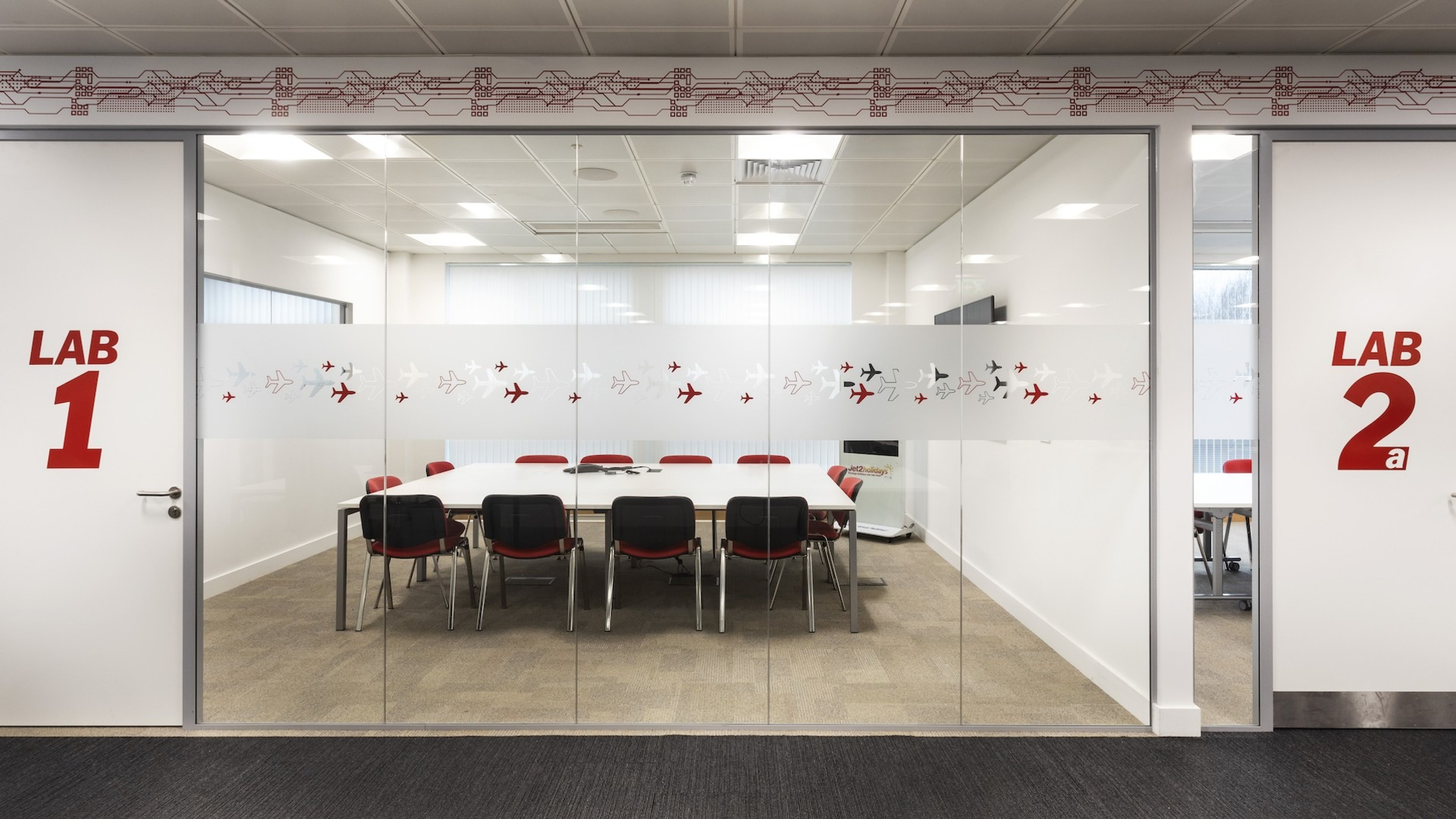 Architecture and Interior Design for the fit out of the Jet2 building The Mint in Leeds by Cunniff Design